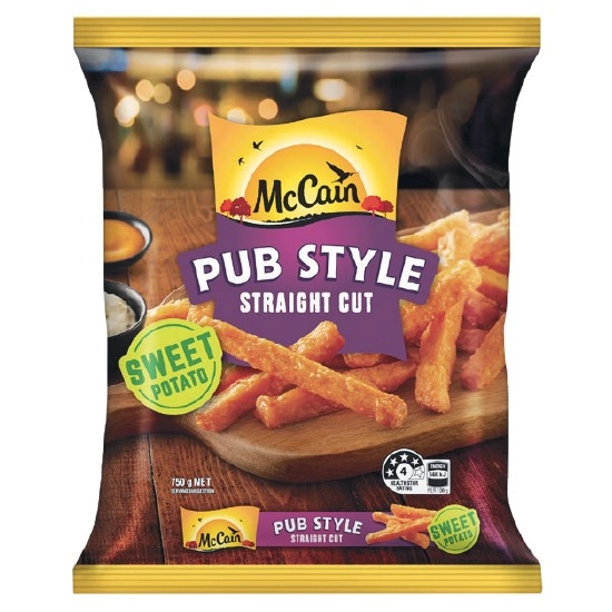 McCain Sweet Potato Chips 750g – From the Freezer