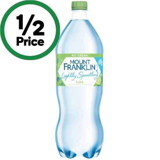 Mount Franklin Lightly Sparkling Water 1.25 Litre