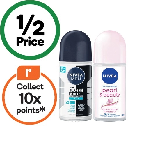 Nivea Roll On Antiperspirant Deodorant 50ml