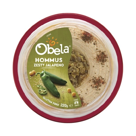 Obela Garnished Hommus Dips 220g – From the Fridge