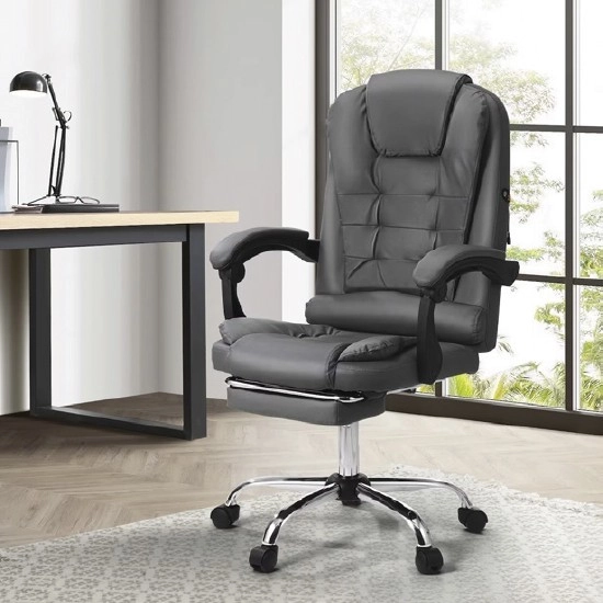 Oikiture Executive Massage Office Chair with Footrest