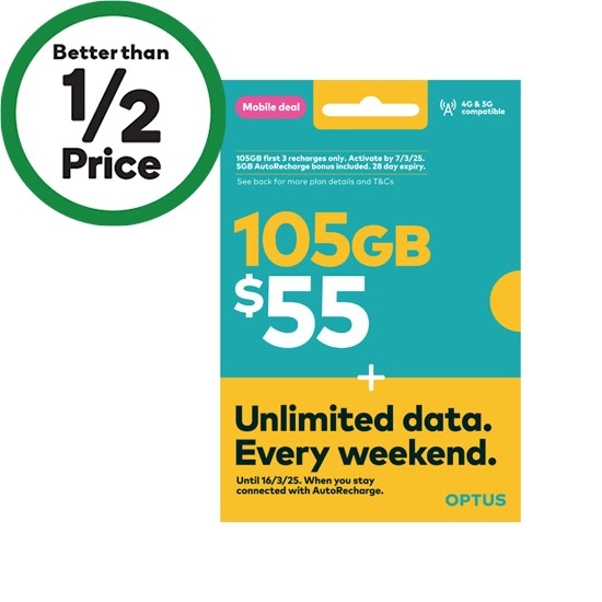 Optus $55 Prepaid SIM Starter Kit~