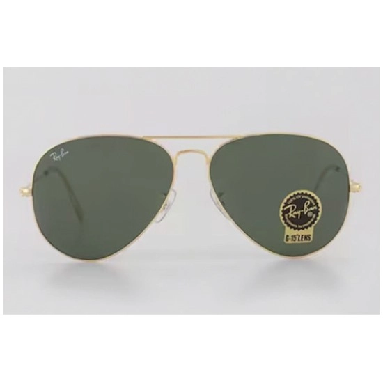 Ray-Ban Aviator Large Metal II Sunglasses – Gold and Green