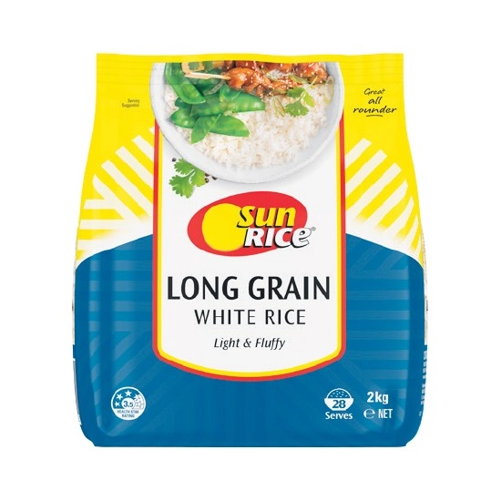 SunRice Premium Long Grain White Rice 2 kg