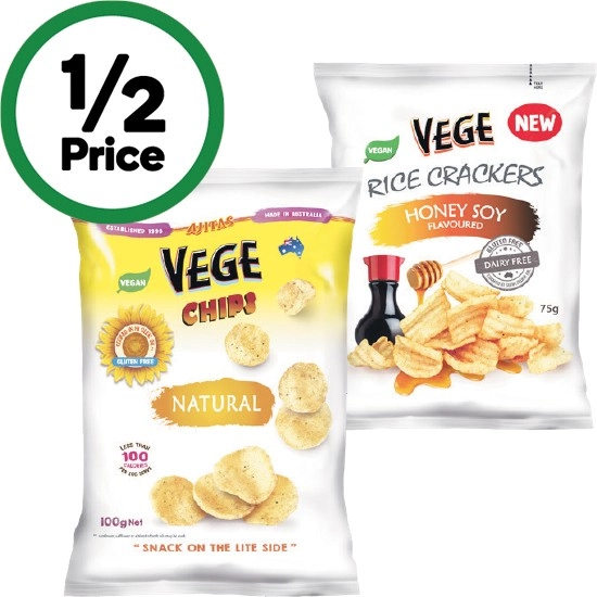 Vege Chips or Rice Crackers 75-100g – From the Health Food Aisle