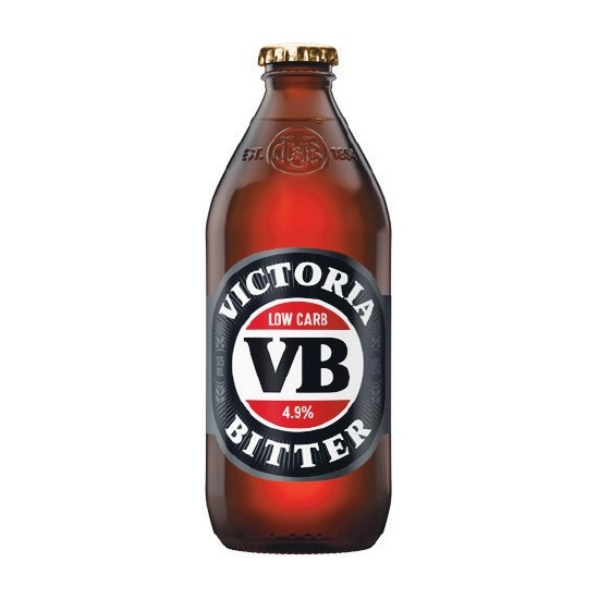 Victoria Bitter Low Carb Bottles 6x375ml