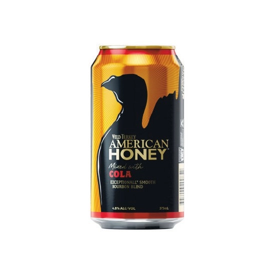 Wild Turkey Honey & Cola Cans 4x375ml