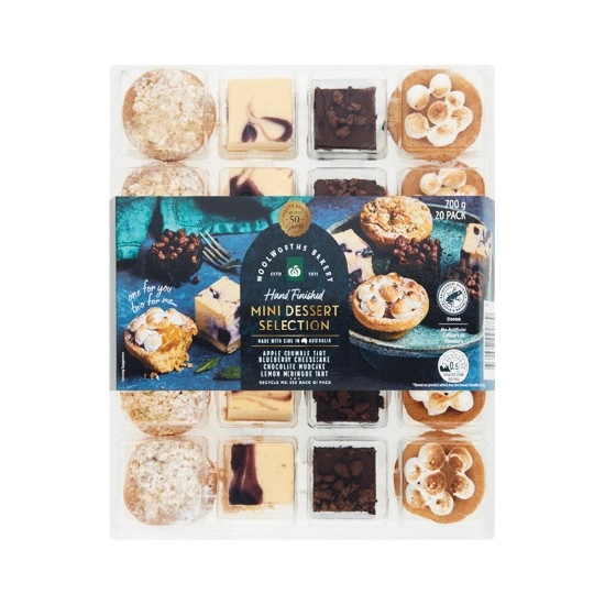 Woolworths Indulgent Mini Dessert Selection Pk 20