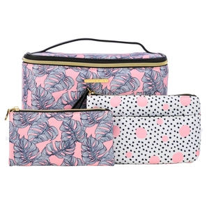 MP Cosmetics Palm Print Beauty Bag 3 Piece Set