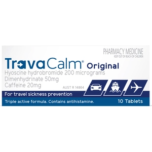 Travacalm Original 10 Tablets