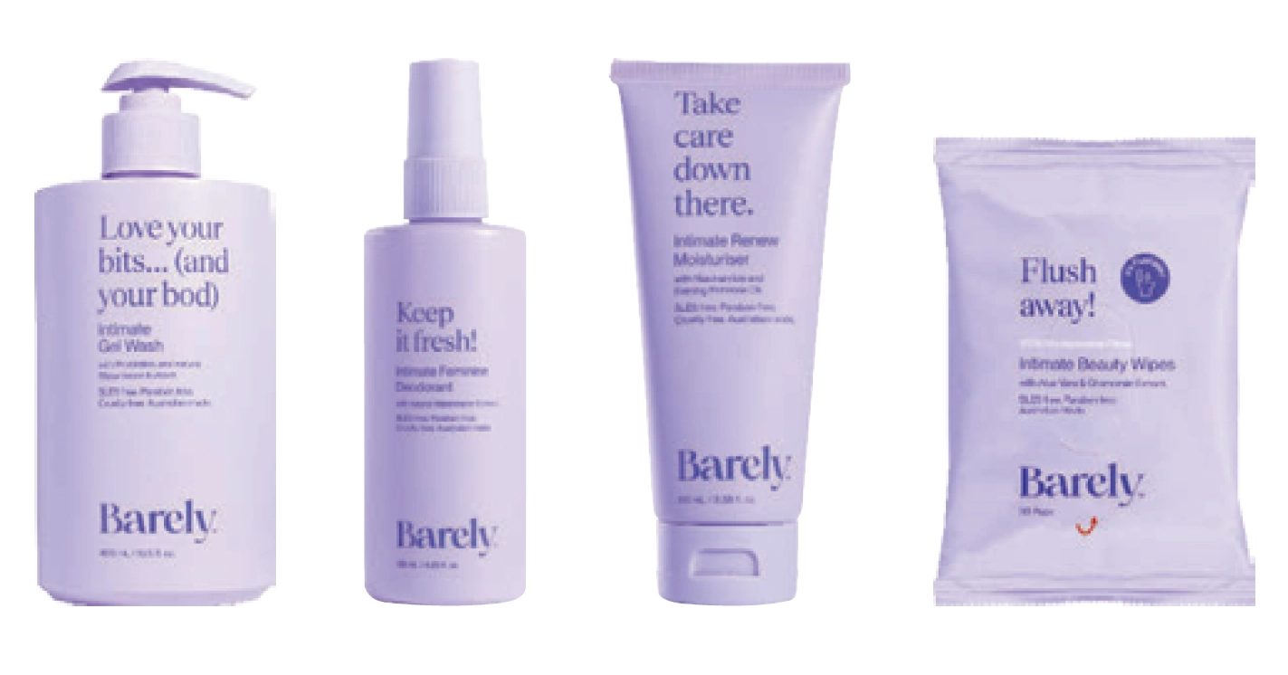 Barely Intimate Skin Care Range