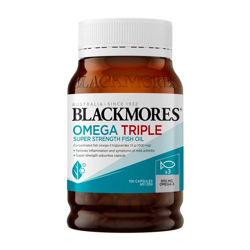 Blackmores Omega Triple Super Strength Fish Oil 150 Capsules