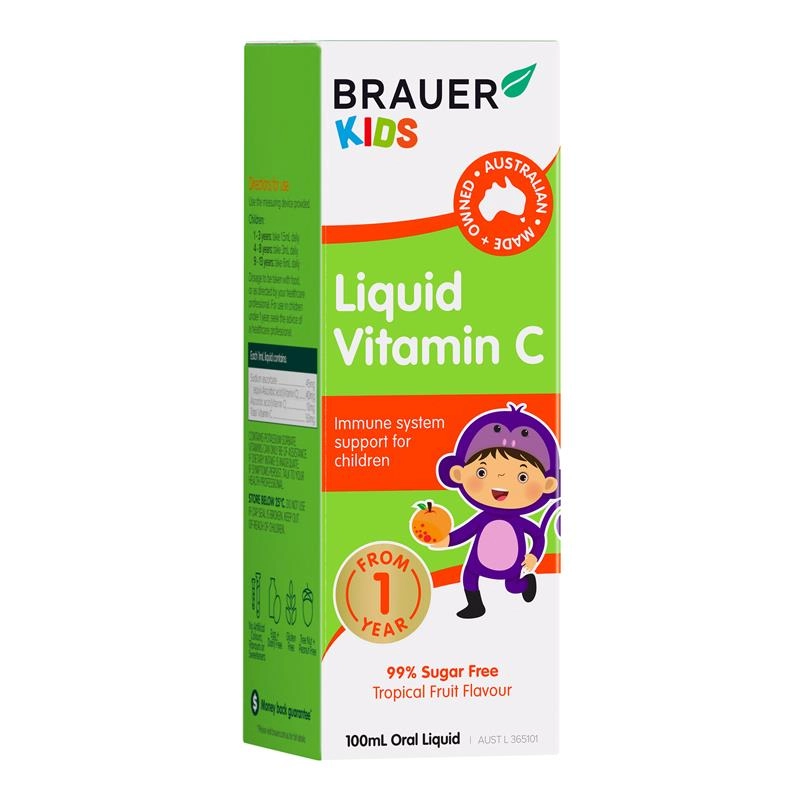 Brauer Kids Liquid Vitamin C 100ml Oral Liquid