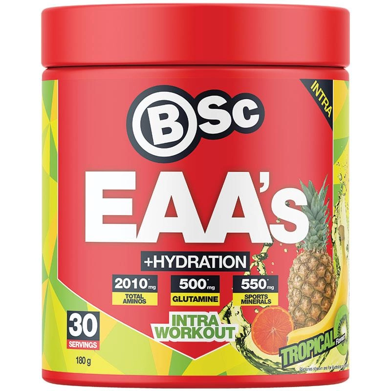 BSc EAAs + Hydration Tropical 180g