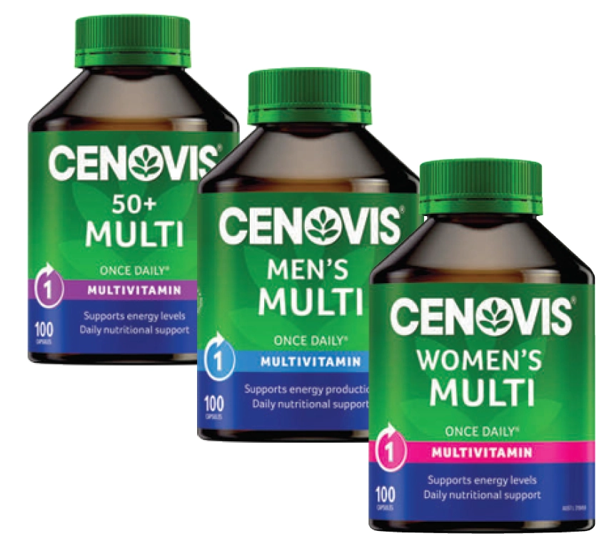 Cenovis 50+, Men’s or Women’s Multi 100 Capsules