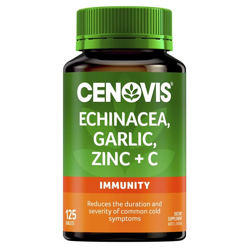 Cenovis Echinacea, Garlic, Zinc + C 125 Tablets