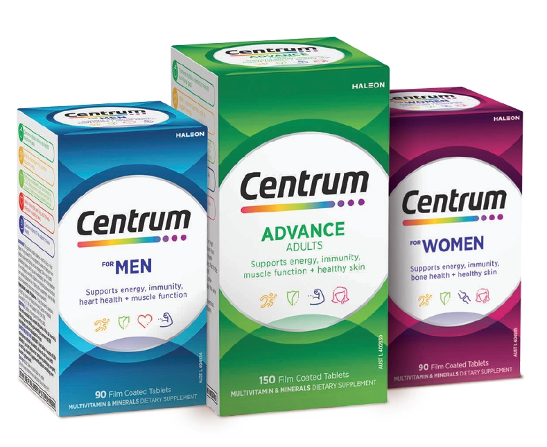 Centrum For Men 90 Tablets, Advance Adults 150 Tablets or For Women 90 Tablets