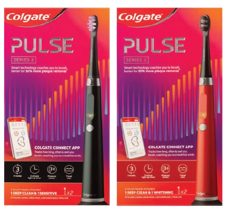 Colgate Power Toothbrush Series 2 Pulse Black or Red