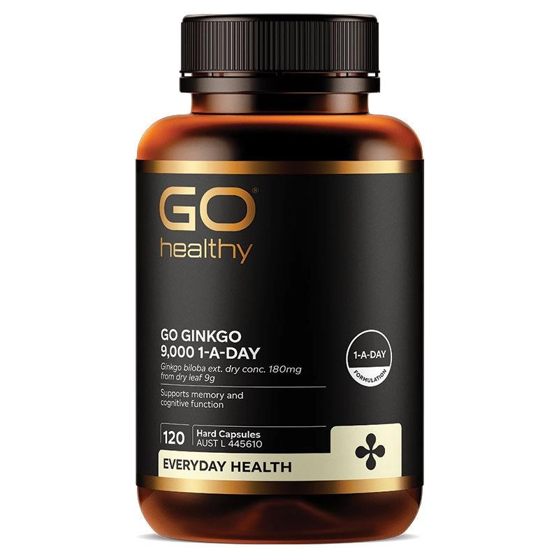 Go Healthy Ginkgo 9,000 1-A-Day 120 Hard Capsules