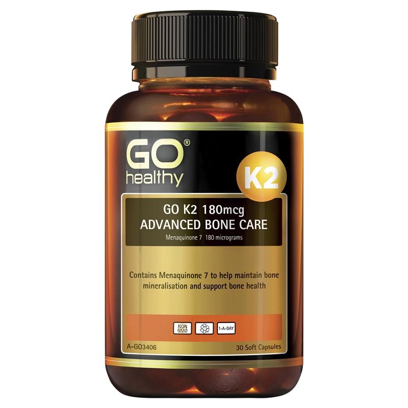 Go Healthy K2 180mcg Advanced Bone Care 30 Soft Capsules