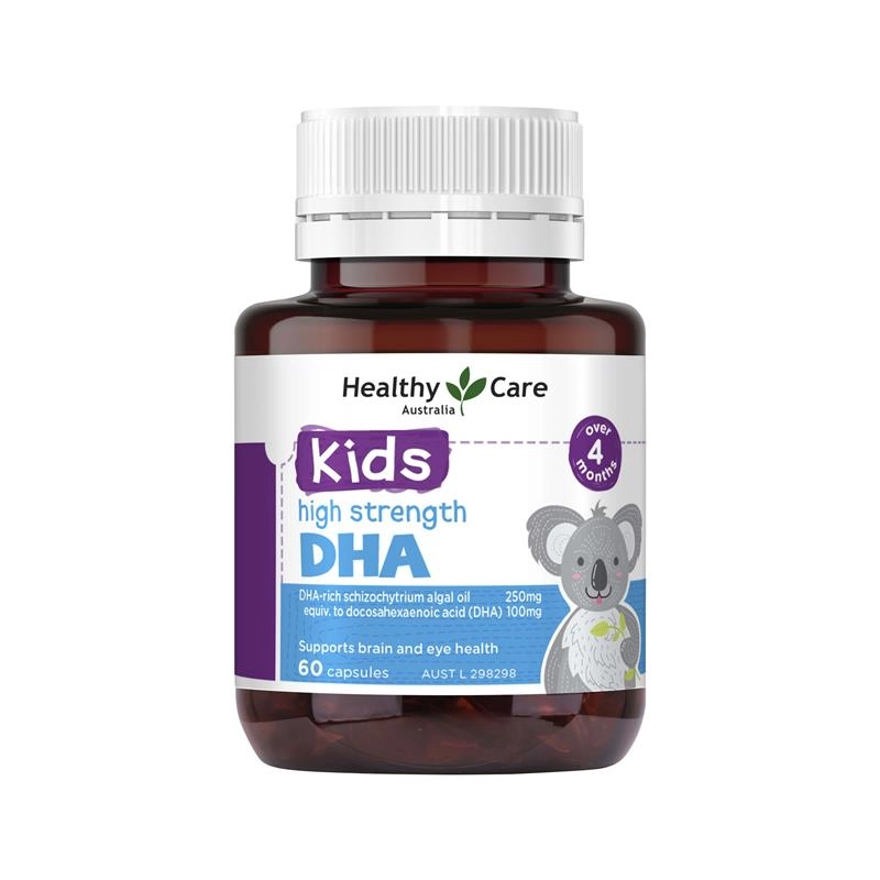 Healthy Care Kids High Strength DHA 60 Capsules