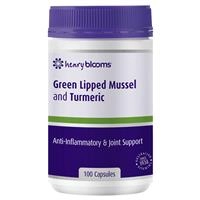 Henry Blooms Green Lipped Mussel and Turmeric 100 Capsules