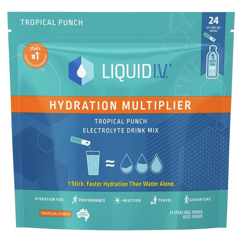 Liquid I.V. Hydration Multiplier Tropical Punch 24 Pack