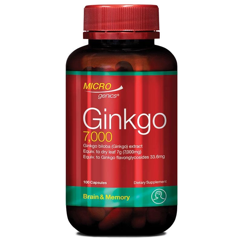 Microgenics Ginkgo 7,000 100 Capsules