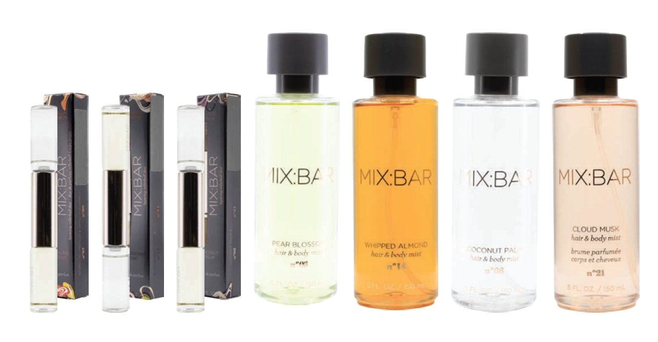 Mix Bar Rollerball EDP 10ml or Hair & Body Mist 150ml Assorted Variants