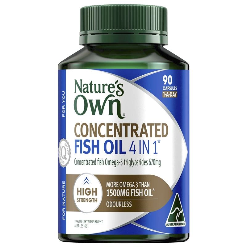 Nature’s Own Concentrated Fish Oil 4 in 1 90 Capsules