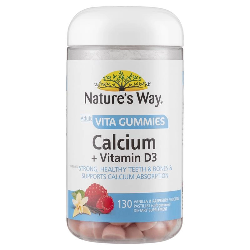 Nature’s Way Adult Vita Gummies Calcium + Vitamin D3 130 Pastilles