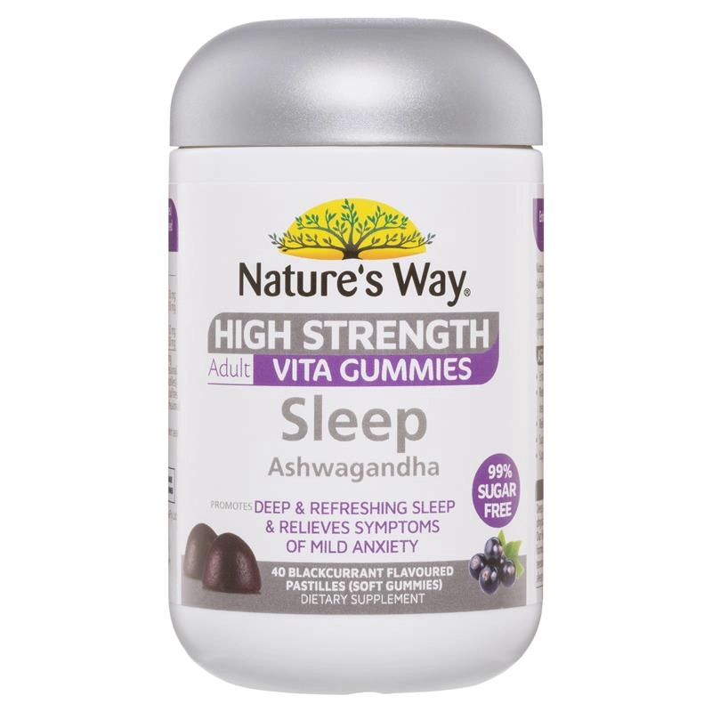 Nature’s Way High Strength Adult Vita Gummies Sleep Ashwagandha 40 Pastilles