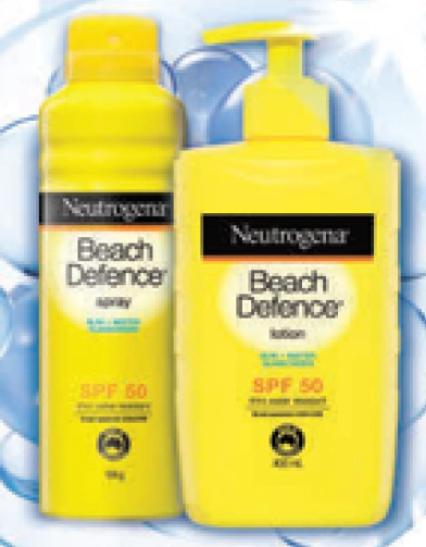 Neutrogena SPF 50 Beach Defence 184g Spray or 400ml Lotion