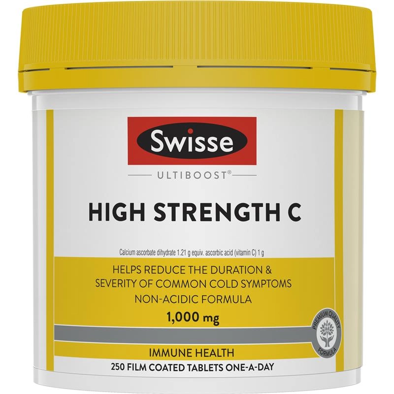 Swisse Ultiboost High Strength C 1,000mg 250 Tablets