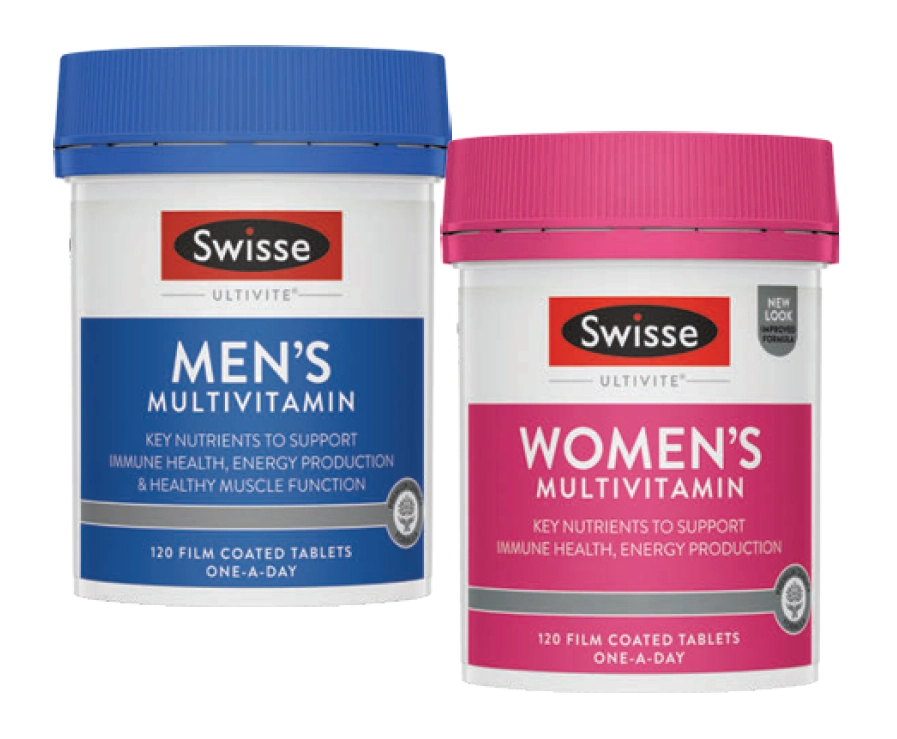 Swisse Ultivite Men’s or Women’s Multivitamin 120 Tablets