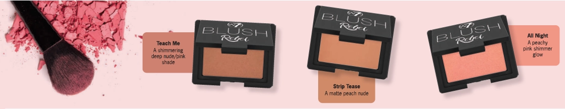 W7 Blush Rebel Blusher Range