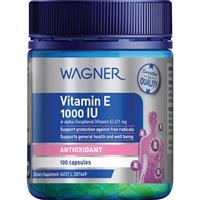 Wagner Vitamin E 1000 IU 100 Capsules