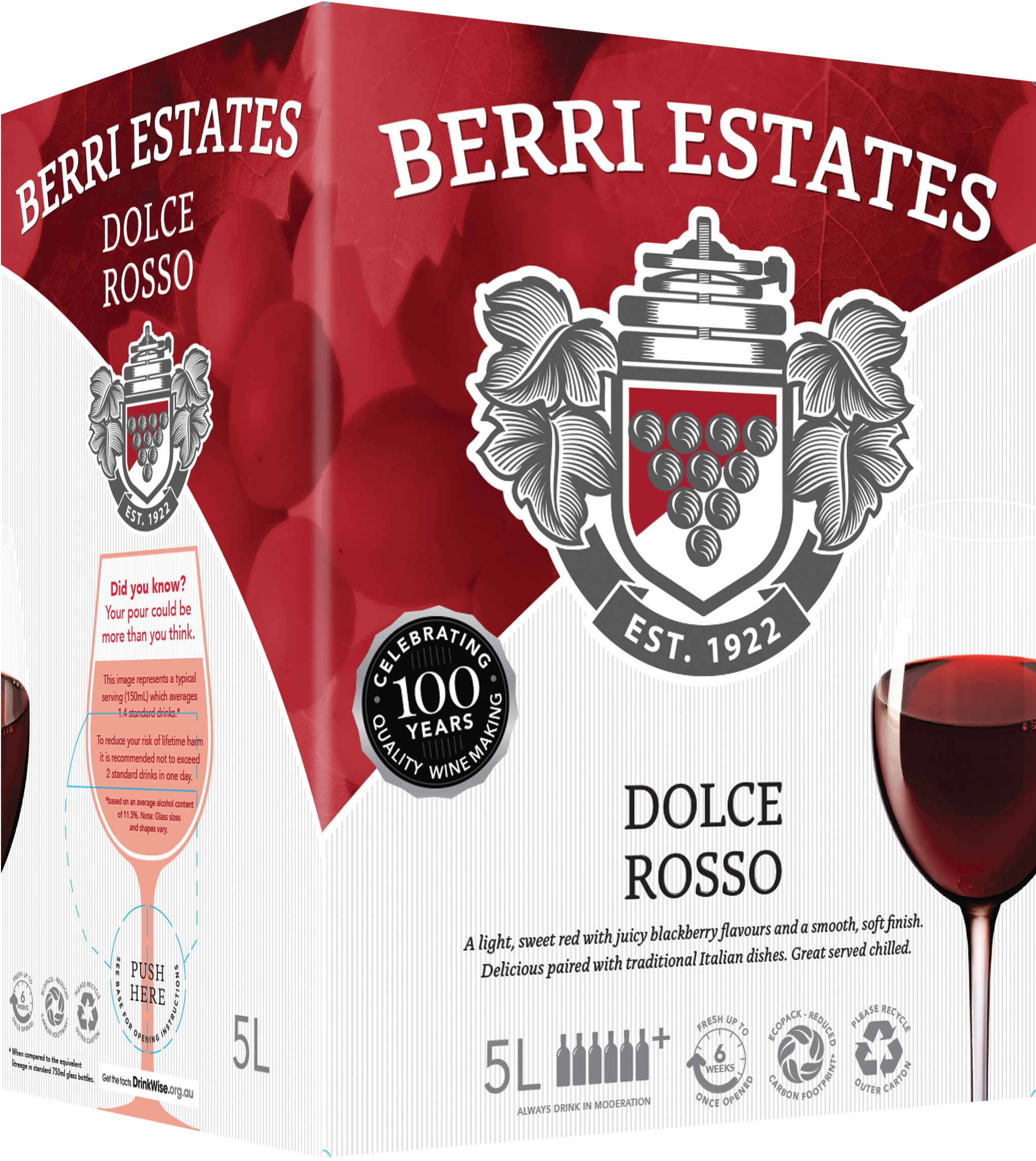 Berri Dolce Rosso Cask 5L