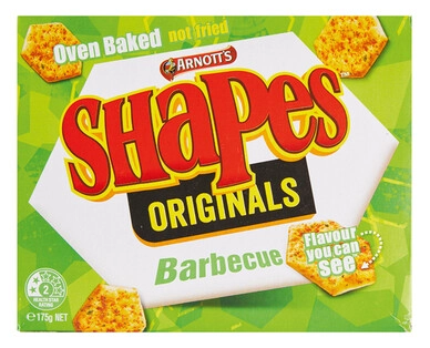 Arnott’s BBQ Shapes 175g