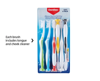 Dentitex Family Toothbrushes 6pk