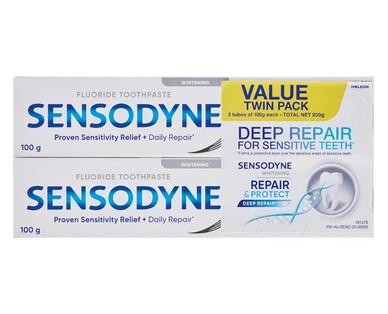 Sensodyne Repair & Protect + Whitening Toothpaste 2 x 100g