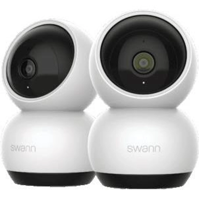 SWANN EVO 2K INDOOR PAN & TILT WIFI CAMERA - 2 PACK