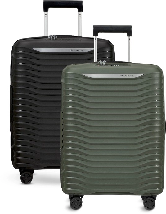 40% off Samsonite Upscape Expandable Spinner Suitcase in Black or Ivy Green