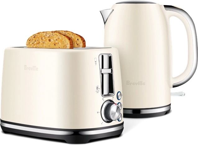 Breville The Brunch Set Toaster and Kettle in Cream