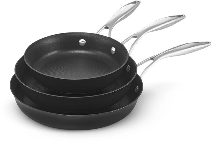 Circulon Style Hard Anodised Triple Frypan Pack 21cm, 25cm, 28cm