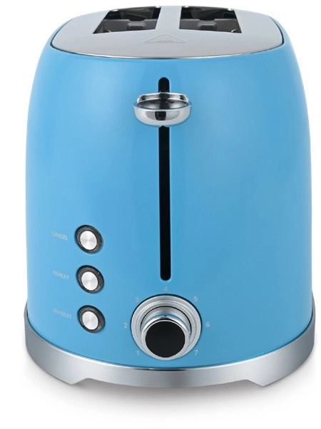 Cucina Retro 2-Slice Toaster in Azzurro