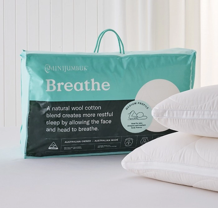 Minijumbuk Breathe Wool Pillow 2 Pack