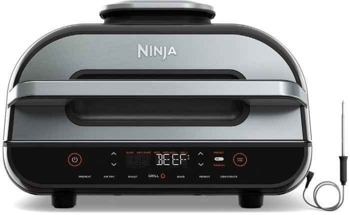 Ninja Foodi Smart XL Grill and Airfryer in Black and Stainless Steel