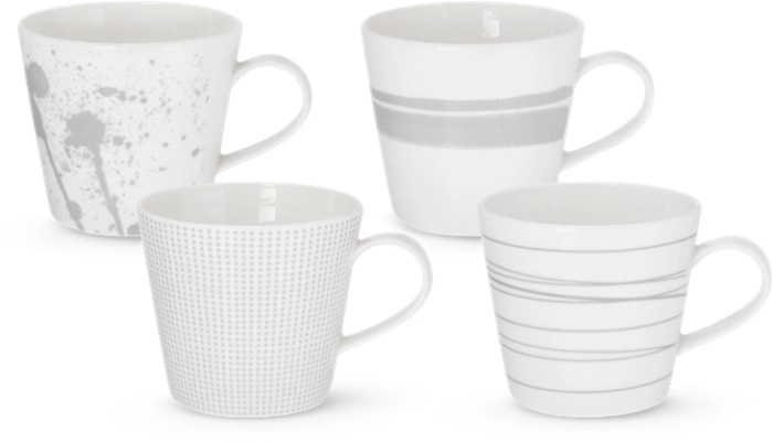 Royal Doulton Pacific Stone Mug 400ml Assorted Set of 4