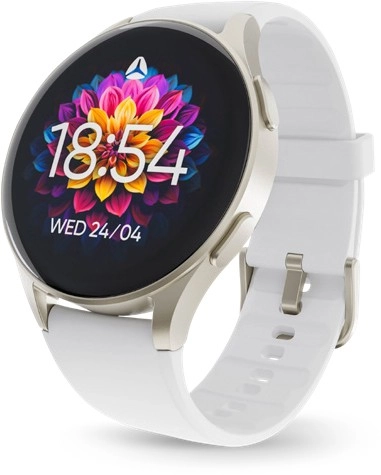 Ryze Gene Smartwatch with Amoled & GPS in White and Mint